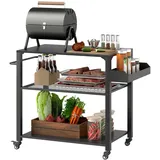 Outsunny Grillwagen schwarz