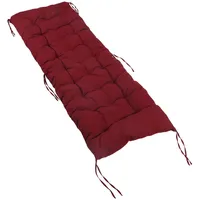 Relaxdays Bankauflage 160 x 50 x 8 cm rot 1 St.