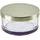 Beliani Zahnbürstenhalter Glas Violett/Silber