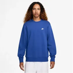 NIKE Club Crew Fleece-Sweatshirt Herren 480 - game royal/white L