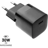 FIXED Netzwerk-Ladegerät mit USB-C-Ausgang und PD-Unterstützung, 30 W, schwarz