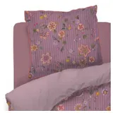 Pip Studio Bettwäsche Flores Bailando Lila Perkal Blüten Zweige Blumen Blätter Knospen Früchte, Größe:155 cm (80x80 cm)