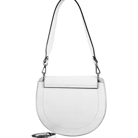 COLLEZIONE ALESSANDRO Bianco Luxe Schultertasche Leder Weiß