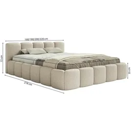 Selsey Cloudy Low 180 x 200 cm Beige
