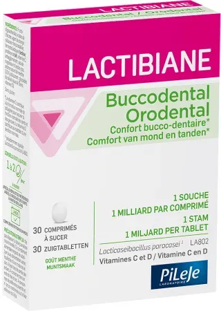 PiLeJe Lactibiane Orodental Minzgeschmack 30 Lutschtabletten