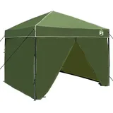 vidaXL Pavillon-Zelt Grün 243 x 243 x 251 cm Stoff