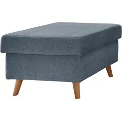 Hocker Valentina Blau Struktur