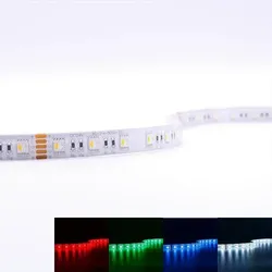 Strip 24V LED Streifen 7,5M 15W/m 60LED/m 12mm Farbwechsel - Lichtfarbe: RGB+400...