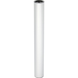 Wagner Möbelfuß S-Säule aluminiumfarben 402 mm, individuell mit TENO System und QuickClick kombinierbar, Stahl in Aluminium Eloxaloptik, Tragkraft 50 kg - 12904701