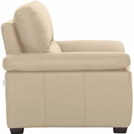 Calia Italia Sessel Gaia Leder 100 x 92 x 94 cm beige