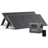 Solar Generator - Aferiy - 2400w (2048wh) - Lifepo4 Batterie - 2×200w Faltbare Panels - Ac 220-240v Ip65