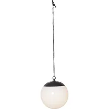 Star Trading LED Solar Kugelleuchte Kunststoff, Metall Ø 20 cm 1 Stück weiß