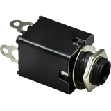 BKL Electronic BKL 1109034 Klinken-steckverbinder 6.35mm Buchse, Einbau vertikal Polzahl: 3 Stereo isol.