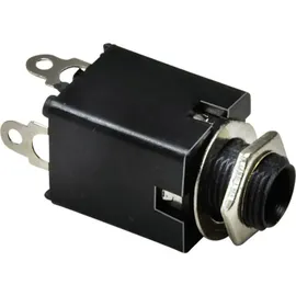 BKL Electronic BKL 1109034 Klinken-steckverbinder 6.35mm Buchse, Einbau vertikal Polzahl: 3 Stereo isol.