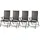 Mojawo Garten Klappstuhl 54 x 64 x 106 cm grau 4 St.
