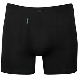 zd ZERO DEFECTS Herren Boxershorts - "Heracles", Soja-Garn, Eingriff, Unterhose, atmungsaktiv, einfarbig Schwarz 3XL