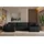 Kaiser Ecksofa mit schlaffunktion und bettkasten, Sofa U-form, Couch U-form CAPRI Neve Schwarz