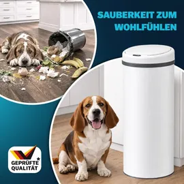 monzana Mülleimer 50 l Weiß