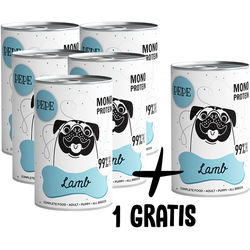 PEPE MONO PROTEIN Lamb (Lammfleisch) 5x400g+1 GRATIS !!! (Rabatt für Stammkunden 3%)