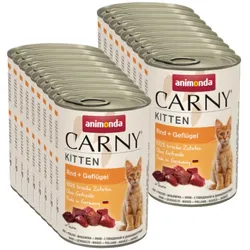 ANIMONDA Cat Carny Rindfleisch, Geflügel 6x400g
