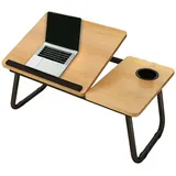 jopiuieo Betttablett, Laptop-Betttisch | Klappbarer Laptop-Schreibtisch mit Getränkehalter,Tragbarer Studiertisch, kleines Frühstückstablett zum Arbeiten, Schreiben, Zeichnen