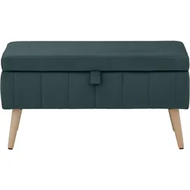 OTTO home Truhenbank AMIRA Dunkelgrün 81 x 36 x 43 cm