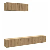 VidaXL TV-Wandschränke 3 Stk. Artisan-Eiche 100x30x30 cm Holzwerkstoff