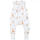 TupTam Sommerschlafsack Baby mit Beinen– Leichter Schlafsack Baby Sommer 0.5 TOG, OEKO-TEX, Farbe: Waldtiere/Igel/Rehe, Größe: 80-86 - 80-86