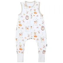 TupTam Sommerschlafsack Baby mit Beinen– Leichter Schlafsack Baby Sommer 0.5 TOG, OEKO-TEX, Farbe: Waldtiere/Igel/Rehe, Größe: 80-86 - 80-86
