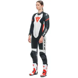 Dainese Grobnik 1-tlg. schwarz/weiß/neon-rot 42