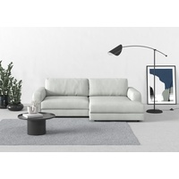 Ecksofa TRENDMANUFAKTUR "Bourbon" Sofas Gr. B/H/T: 250 cm x 84 cm x 176 cm, Struktur, mega-Recamiere rechts, XXL ohne Sitztiefenverstellung, silberfarben (silver) Ecksofas