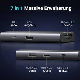 UGREEN Revodok Pro 107 USB C Dockingstation HDMI,