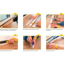 Schellenberg PVC-Flachleiste, selbstklebend weiß