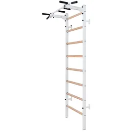BenchK BenchK® Sprossenwand 221 mit Klimmzugstange, Weiß - Weiß