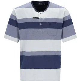 HAJO Pyjama kurz Blau/Grau 4XL