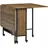 Homcom Klapptisch 130 x 74 x 80 cm braun