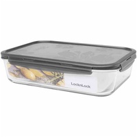 Lock & Lock LLG472G Box Boroseal 3,6l eckig 34,5 x 23,6 x 8,8 cm, transparent