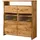 Massivmoebel24 Highboard 131 x 147 x 45 cm Beige