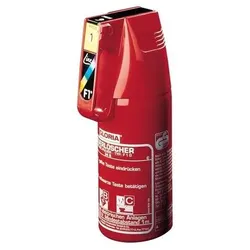 Gloria KFZ-Pulverfeuerlöscher 1kg m.Dauerdruck Brandkl.8 A 34 B C o.Manom.+Halt.