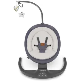 lionelo Ralf mit Melodie 4xAA Grau-Graphit + Fernbedienung, 12 Melodien, zwei Schaukelrichtungen, 5 Schaukelgeschwindigkeiten, Sperrung, Rückenlehnenverstellung, Timer, leiser Betrieb