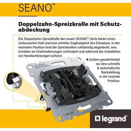 Legrand SEANO Serienschalter 10AX Steckklemmen