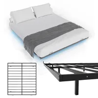 Juskys Metallbett Palamos 180x200 cm mit Lattenrost & LED
