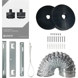 Ciarra Kopffreihaube 60 cm Schwarz