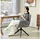 Homcom Relaxsessel mit Relax-Funktion Polyester 61 x 88 x 60 cm Dunkelgrau drehbar