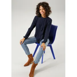 Aniston CASUAL Langarmbluse blau 44