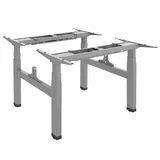 Ergo Office er-404g electric double höhenverstellbares Steh-/Sitztischgestell ohne Tischplatten grau - Grau