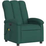 vidaXL Massagesessel Elektrisch 93 x 101 x 93 cm Dunkelgrün mit Fernbedienung