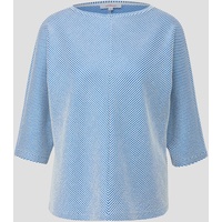 s.Oliver - Shirt mit Streifenstruktur, Damen, BLUE, 40