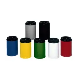 VAR Mülleimer 80 l Silber