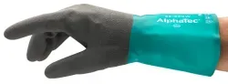 Ansell AlphaTec® 58-535B Handschuh, PSA Kategorie 3, grau 58-435-11 , 1 Packung = 6 Paar, Größe 11